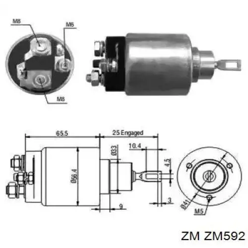 Контактор ZM ZM592 ціна, від 12.22 USD