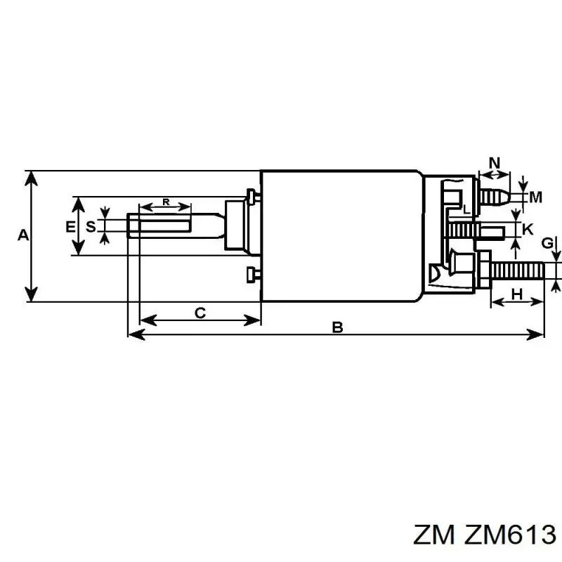 ZM613 ZM реле втягує стартера