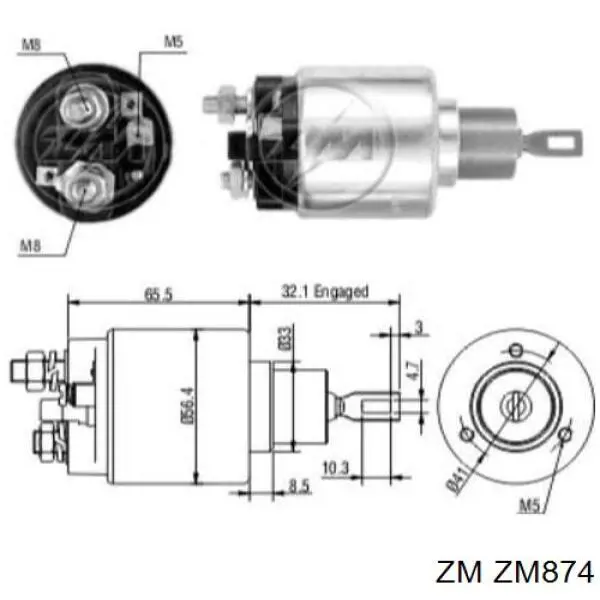 Купити SS0260P AS/Auto Storm Втягуюче реле стартера