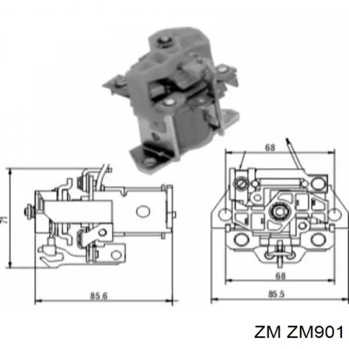 Контактор ZM ZM901 ціна, від 27.08 USD