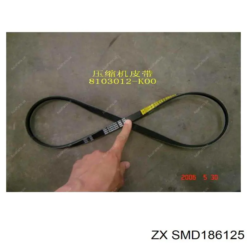 Купити SMD186125 ZX Ремінь генератора