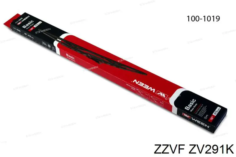 Гумка склоочисника водійська Zzvf ZV291K ціна, від 9.96 USD