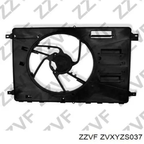 Дифузор радіатора охолодження, в зборі з мотором і крильчаткою ZVXYZS037 ZZVF