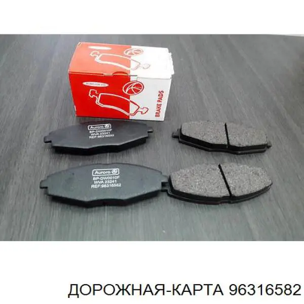 Тормозні колодки DK 96316582