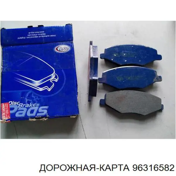96316582 DK Передні гальмівні колодки