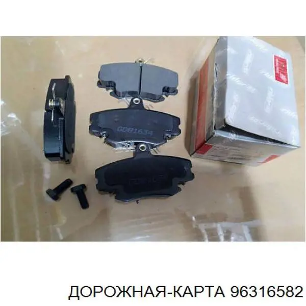 Гальмівні колодки DK 96316582 ціна, від 11.40 USD