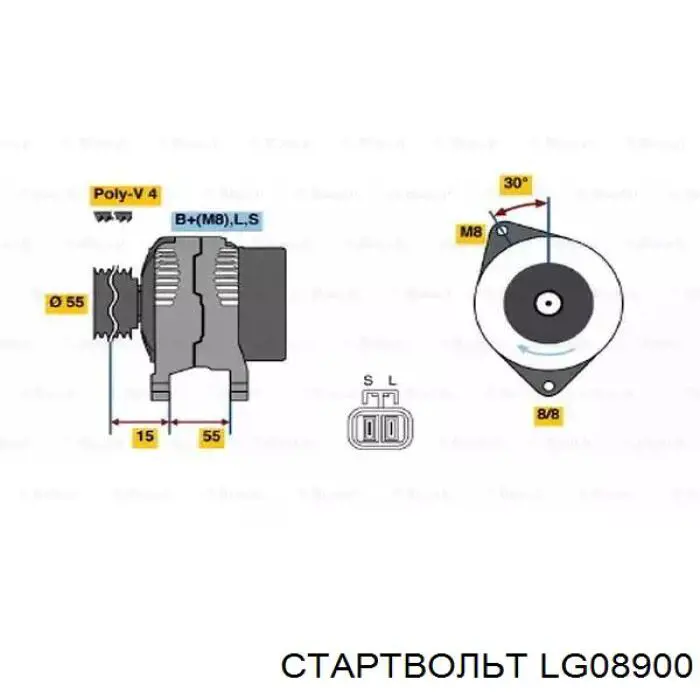 Генератор автомобільний STARTVOLT LG08900