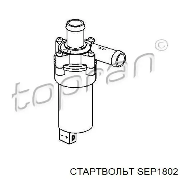 SEP1802 STARTVOLT Помпа водяна, додатковий електричний