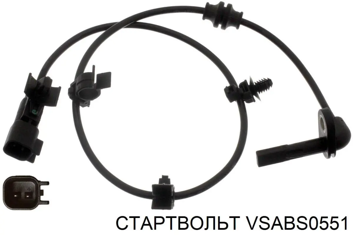VSABS0551 STARTVOLT датчик абс (abs задній)