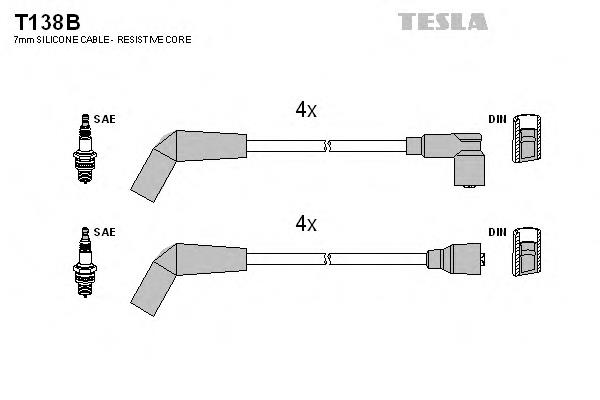 T138B Tesla Проводи високовольтні