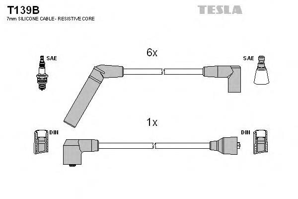 Купити T139B Tesla Провід високовольтні, комплект