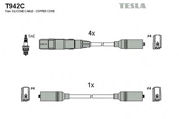 T942C Tesla Проводи високовольтні
