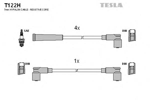 T122H Tesla Проводи високовольтні