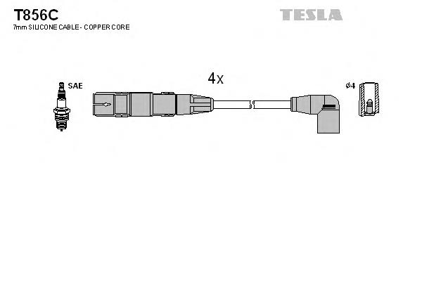 T856C Tesla дріт високовольтні, комплект