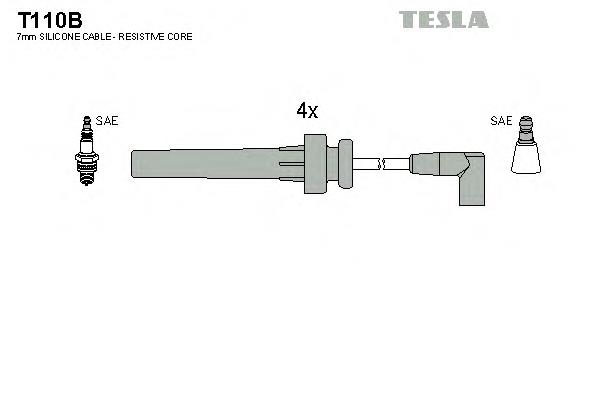 T110B Tesla дріт високовольтні, комплект