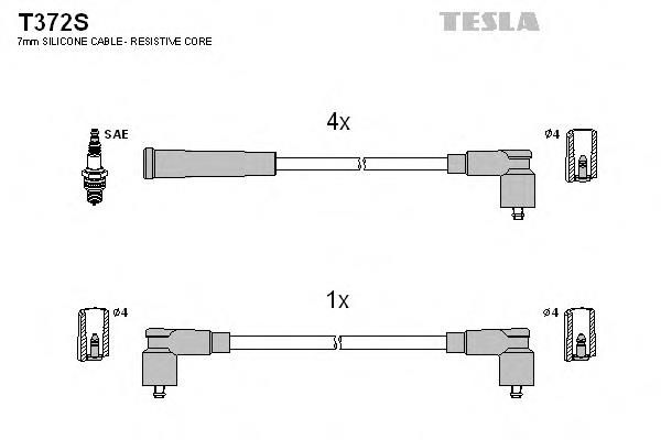 T372S Tesla Проводи високовольтні