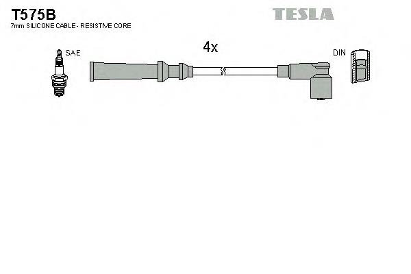 T575B Tesla дріт високовольтні, комплект