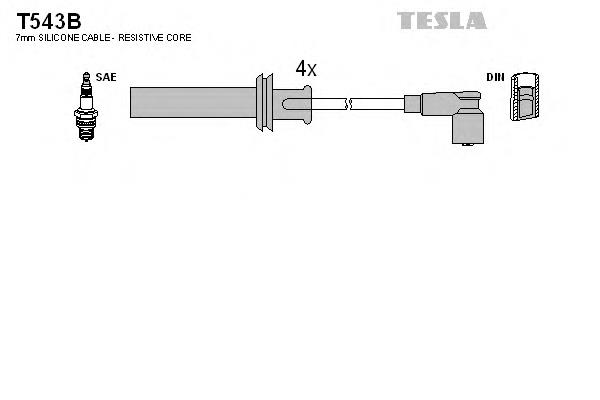 T543B Tesla Проводи високовольтні