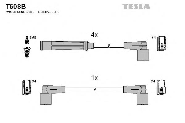 T608B Tesla Проводи високовольтні