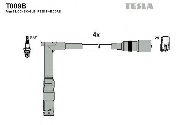 T009B Tesla Проводи високовольтні