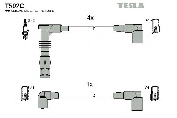T592C Tesla Проводи високовольтні