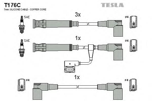 T176C Tesla Проводи високовольтні