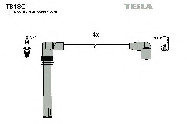 T818C Tesla Проводи високовольтні