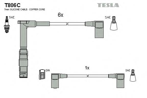 T806C Tesla Проводи високовольтні