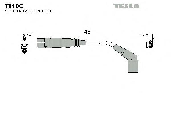 T810C Tesla дріт високовольтні, комплект