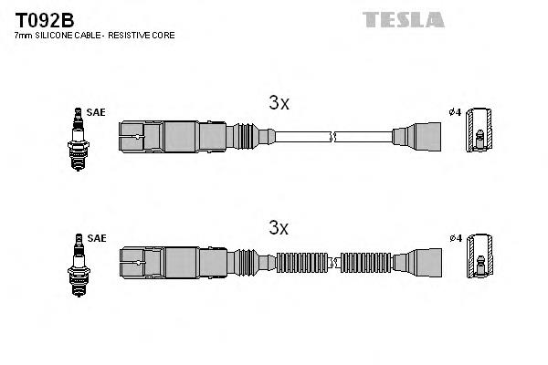 T092B Tesla Проводи високовольтні
