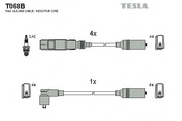 Дроти запалювання Tesla T068B ціна, від 27.24 USD