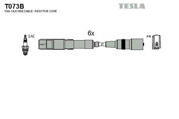 T073B Tesla дріт високовольтні, комплект
