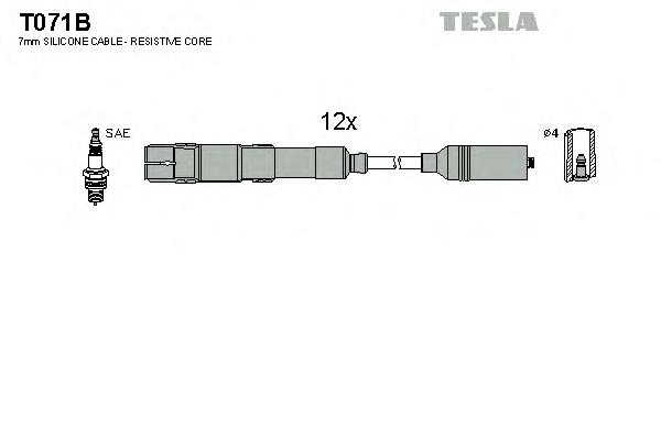 T071B Tesla Проводи високовольтні