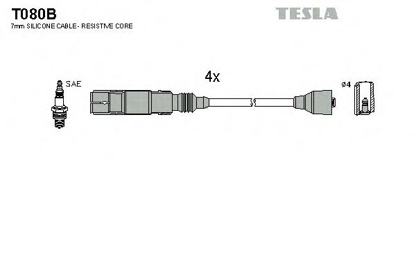 T080B Tesla Проводи високовольтні