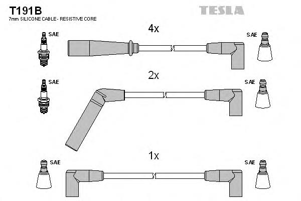 Дроти запалювання Tesla T191B ціна, від 34.39 USD