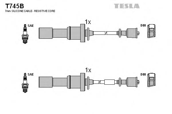 Дроти запалювання Tesla T745B ціна, від 8.15 USD