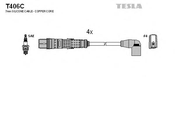 Дроти запалювання Tesla T406C ціна, від 36.38 USD
