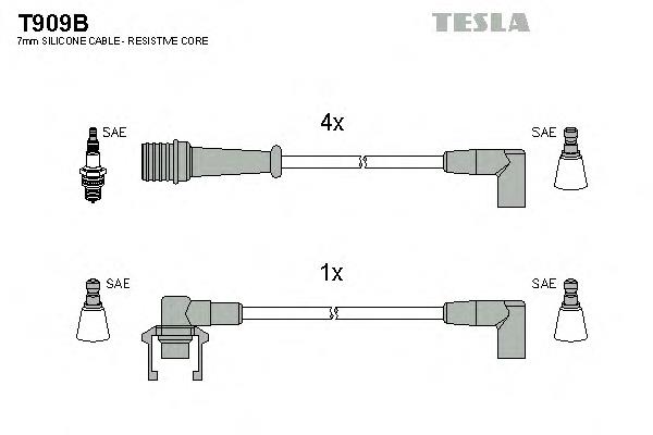Дроти запалювання Tesla T909B ціна, від 18.71 USD