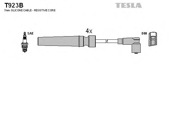 T923B Tesla дріт високовольтні, комплект