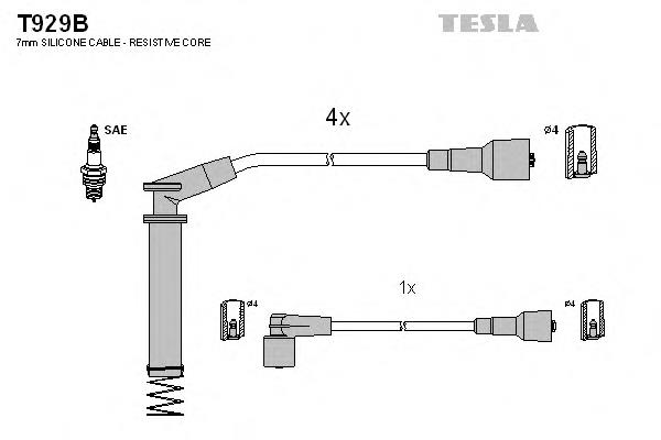 T929B Tesla Проводи високовольтні