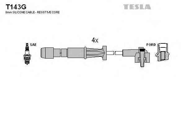 Дроти запалювання Tesla T143G ціна, від 34.32 USD