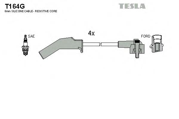 Дроти запалювання Tesla T164G ціна, від 28.40 USD