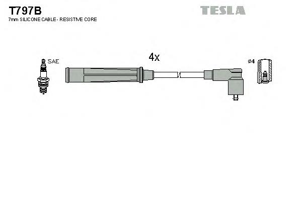 T797B Tesla Проводи високовольтні