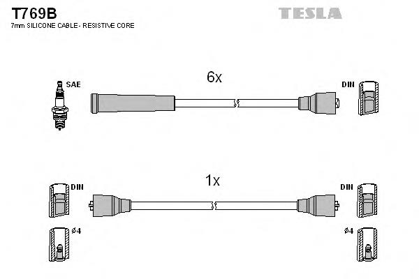 T769B Tesla Проводи високовольтні
