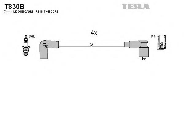 T830B Tesla Проводи високовольтні