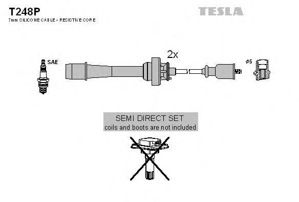 T248P Tesla дріт високовольтні, комплект