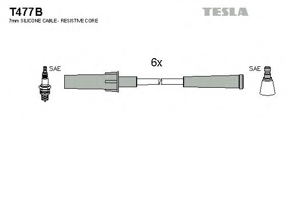 Дроти запалювання Tesla T477B ціна, від 26.08 USD