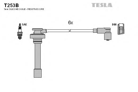 Дроти запалювання Tesla T253B ціна, від 34.03 USD