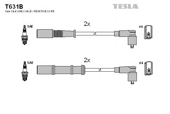 T631B Tesla Проводи високовольтні