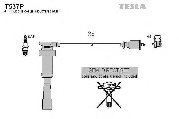 T537P Tesla дріт високовольтні, комплект